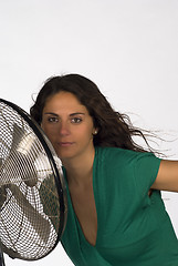 Image showing Close to the fan