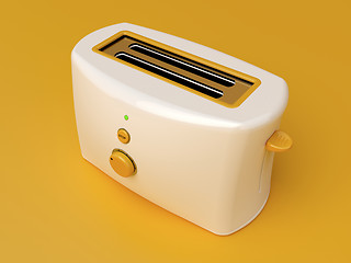 Image showing White electric toaster