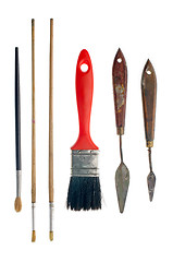 Image showing Paint brushes