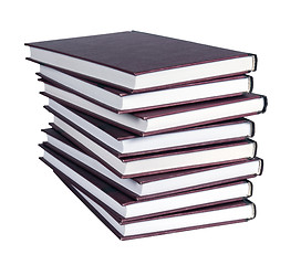 Image showing A large stack of books