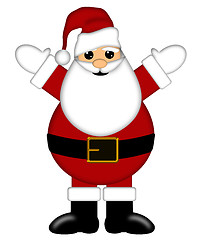 Image showing Santa Claus Isolated on White Background