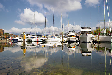Image showing Marina at Granville Island Vancouver BC