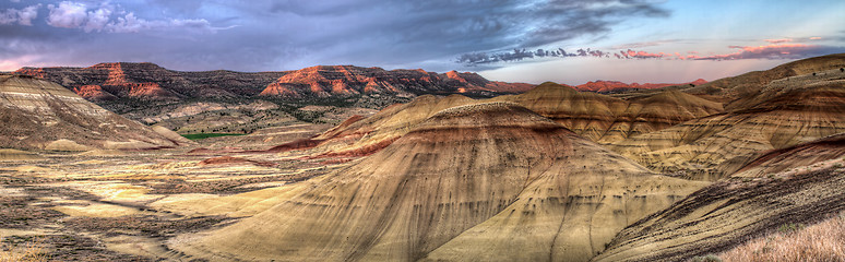 Image showing Painted Hills in Oregon Panorama