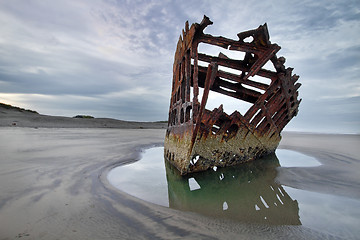 Image showing Peter Iredale at Dawn