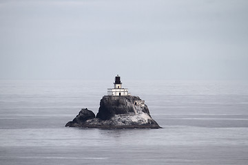 Image showing Tillamook Rock Lighthouse at Oregon Coast