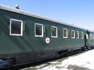 Image showing Old hospital-car