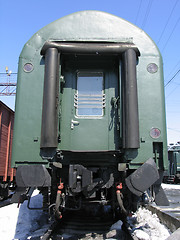 Image showing End of passenger carriage