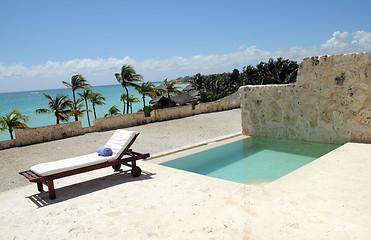 Image showing private pool terrace