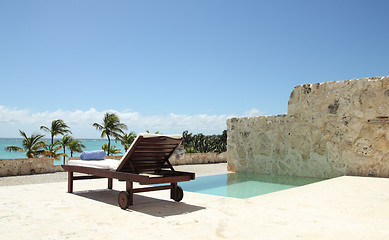 Image showing private pool terrace