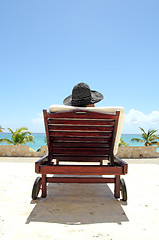 Image showing watching the ocean