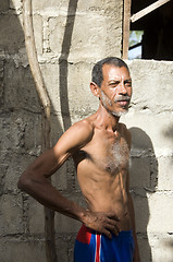 Image showing native man portrait Corn Island Nicaragua