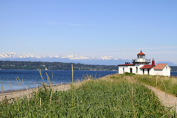 Image showing West Point Lighthouse Discovery Park Seattle