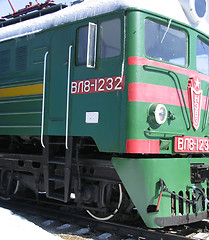 Image showing Old russian diesel locomotive