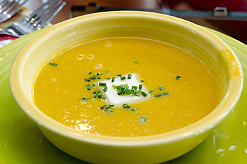 Image showing Organic Butternut Squash Soup