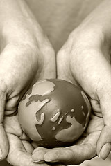 Image showing World in Hands