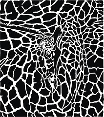 Image showing Giraffe pattern background 