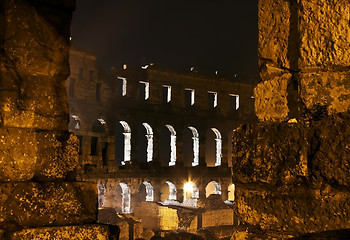 Image showing Arena by night