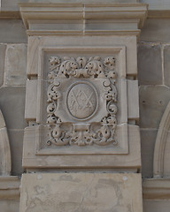 Image showing carved stone plaque
