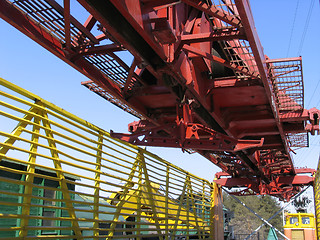 Image showing Rail-laying crane
