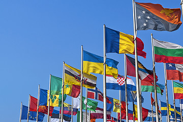 Image showing National flags of different country