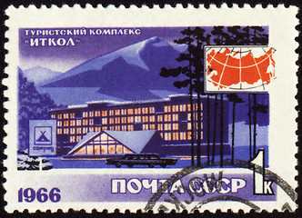 Image showing Ski tourism complex Itkol on post stamp