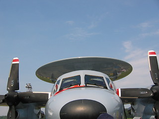 Image showing Aircraft - Front of military aircraft