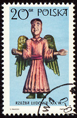 Image showing Angel on post stamp
