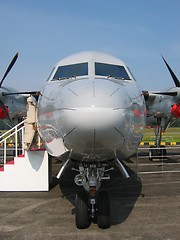 Image showing Aircraft - Front of military aircraft