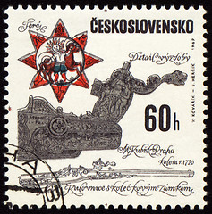 Image showing Ancient pistol on post stamp