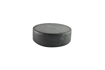 Image showing hockey puck isolated on white