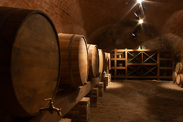 Image showing Wine barrels