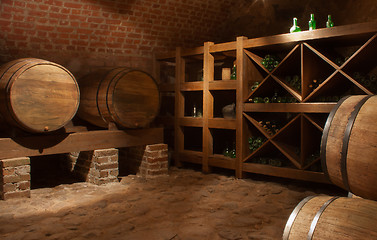 Image showing Wine barrels