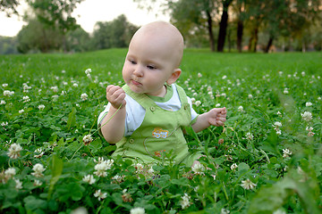 Image showing Eating boy