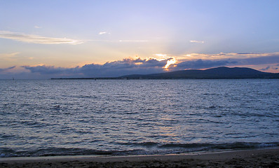 Image showing Evening and the sea