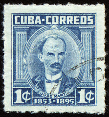 Image showing Jose Marti on post stamp