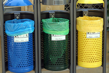 Image showing Recycle bins