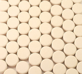 Image showing Pills medicine background  textured tablets