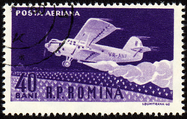 Image showing Airplane AN-2 on post stamp