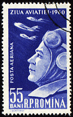 Image showing Aviation Day on post stamp