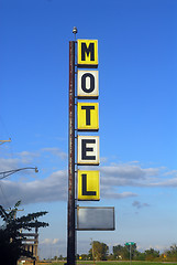 Image showing Old Motel sign
