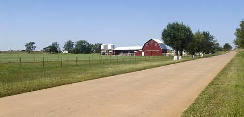 Image showing Farm land in Oklahoma