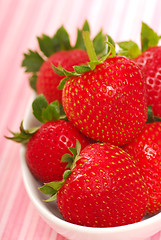 Image showing Fresh organic strawberries