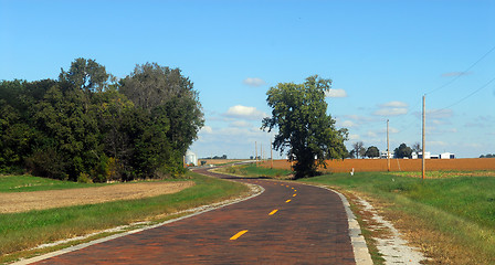 Image showing Original brick section of Route 66