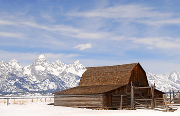 Image showing Moulton Barn in Teton National Park