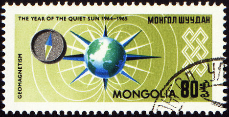 Image showing Geomagnetism exploration on post stamp