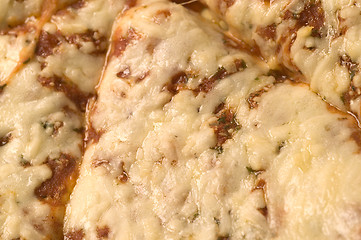 Image showing four cheese pizza