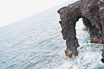 Image showing  Arch in Volcano National Park. Big Island, Hawaii.