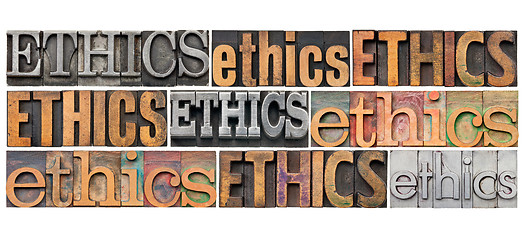 Image showing ethics word abstract