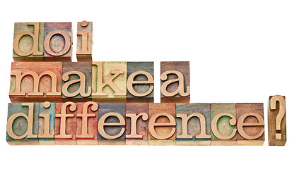 Image showing Do I make a difference question