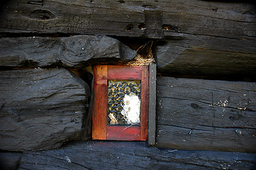 Image showing New window, old timber # 1